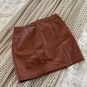 Forever 21 cognac skirt